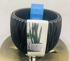 Горщик-вазон із вкладом для квітів Sandy Bowl DKS 180 антрацит