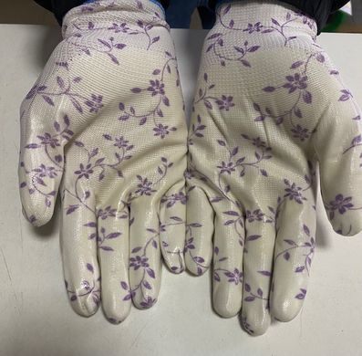 Перчатки рабочие женские "Цветочек"