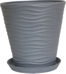 Горшок керамический Новая волна крошка №2 металлик 9,5л Ориана-Запорожкерамика