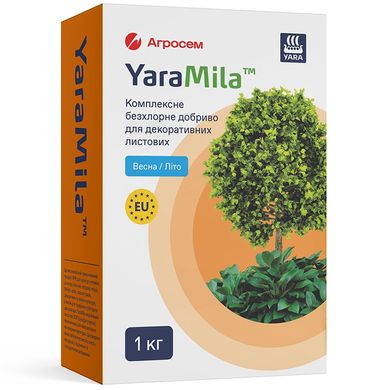 YaraMila комплексное бесхлорное удобрение для вечнозеленых деревьев и кустов Весна - Лето /1кг/ Yara Нидерланды