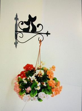 Подставка (крепление) для подвесного цветка "Коты"