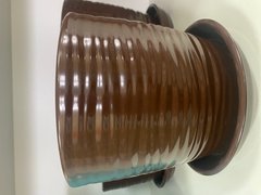 Горщик керамічний Грація хвиля глянець 1л шоколад Оріана-Запоріжкераміка